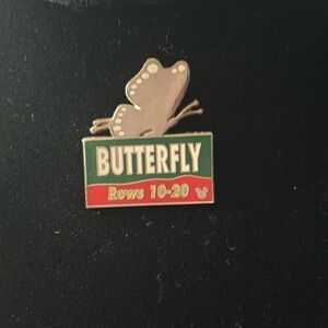 Trading Pin Butterfly Parking Sign at Animal Kingdom